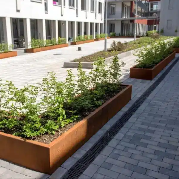 Plantenbak Carrez zonder bodem langwerpig 300x100x60  cm