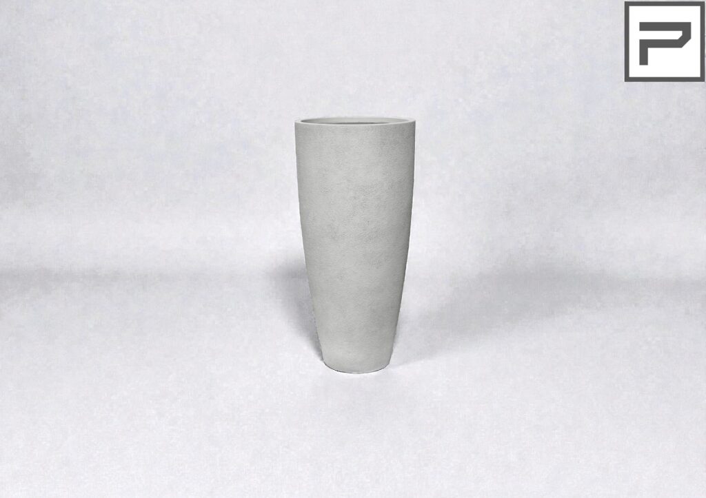 Plantenbak Bianco hoog Ø37×80 cm