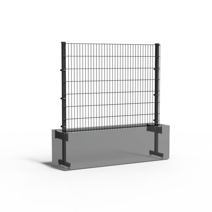 TRELLIS - Verzinkt Staal Plantenbak - Trellis Gecoat staal Verticaal groen 200x50x200 cm - Plantenpot - Bloembak - Bloempot - Voor Buiten