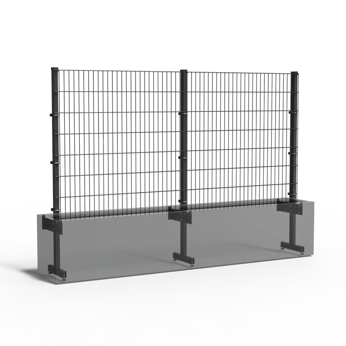 TRELLIS - Verzinkt Staal Plantenbak - Trellis Gecoat staal Verticaal groen 300x50x200 cm - Plantenpot - Bloembak - Bloempot - Voor Buiten