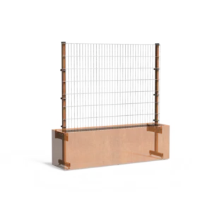 Plantenbak Trellis Cortenstaal 200x50x200 cm