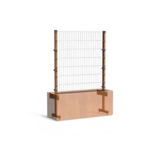 Plantenbak Trellis Cortenstaal 150x50x200 cm